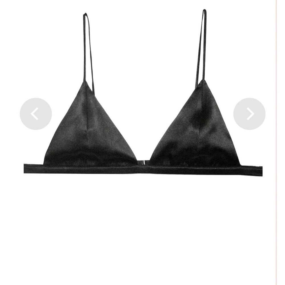 Fleur Du Mal Luxe Silk Triangle Bra
